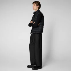 Men's Animal free Puffer Vest Rhus in Blue Black