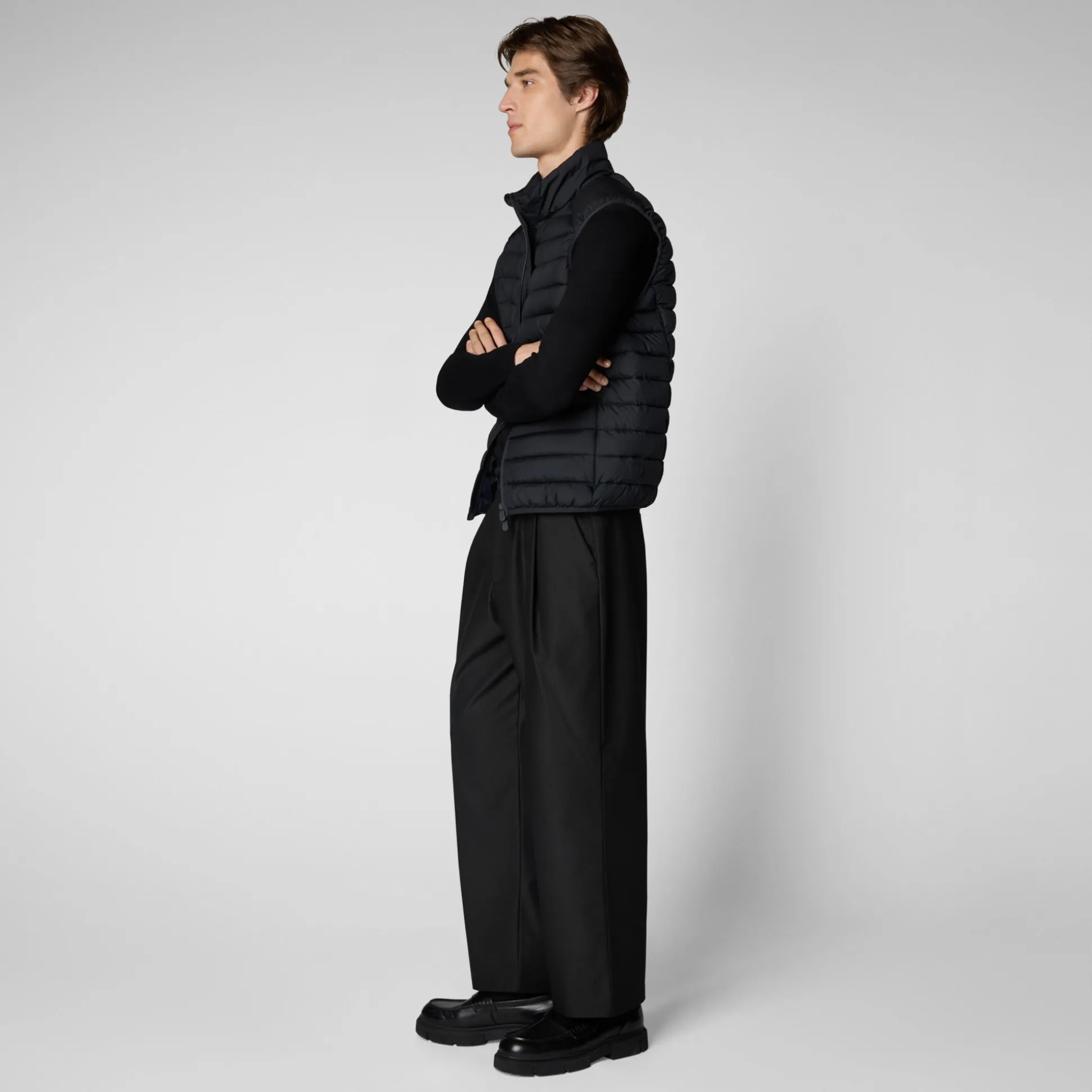 Men's Animal free Puffer Vest Rhus in Blue Black