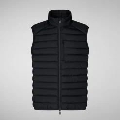 Men's Animal free Puffer Vest Rhus in Blue Black