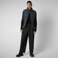 Men's  Animal free Puffer Vest Rhus in  Black