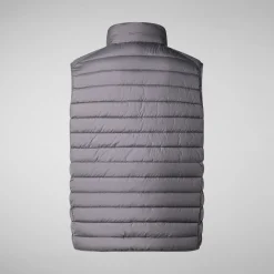 Men's  Animal free Puffer Vest Rhus in Mid Grey