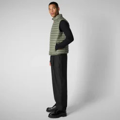 Men's  Animal free Puffer Vest Adam in Swamp Green