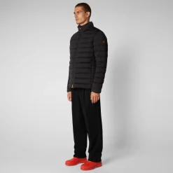 Men's Ari Stretch Animal free Puffer Jacket in Black
