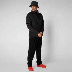 Men's Ari Stretch Animal free Puffer Jacket in Black