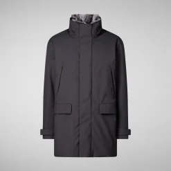 Men's coat Ambrose in grey melange