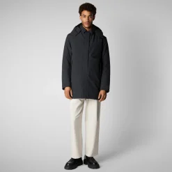 Men's coat Nestor in blue black