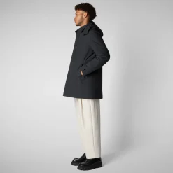 Men's coat Nestor in blue black