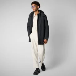 Men's coat Nestor in blue black