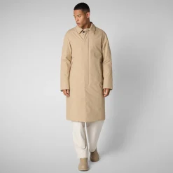 Men's coat Preston in stardust beige