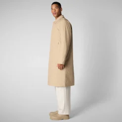 Men's coat Preston in stardust beige