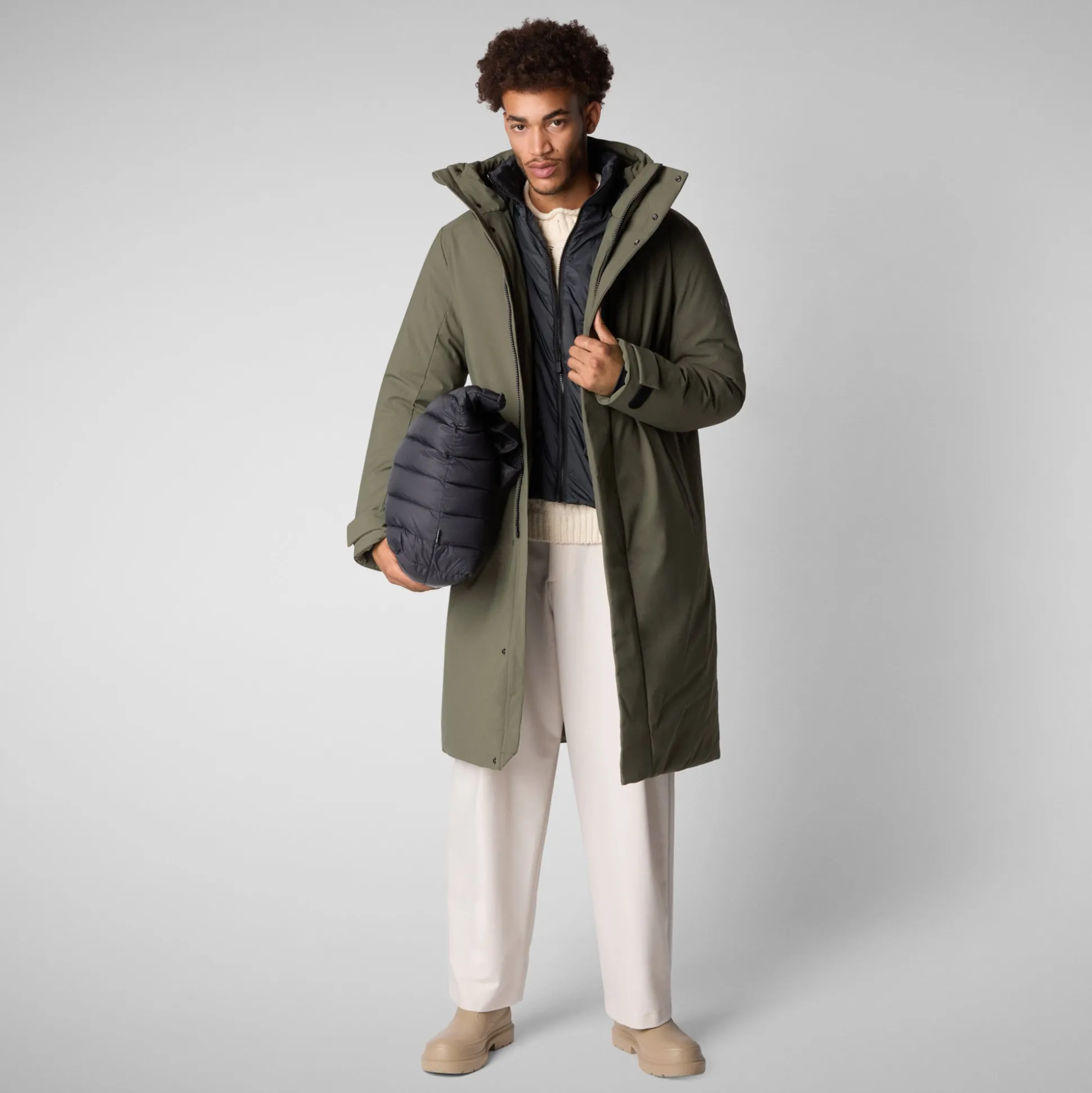 Men's coat Roderick in laurel green