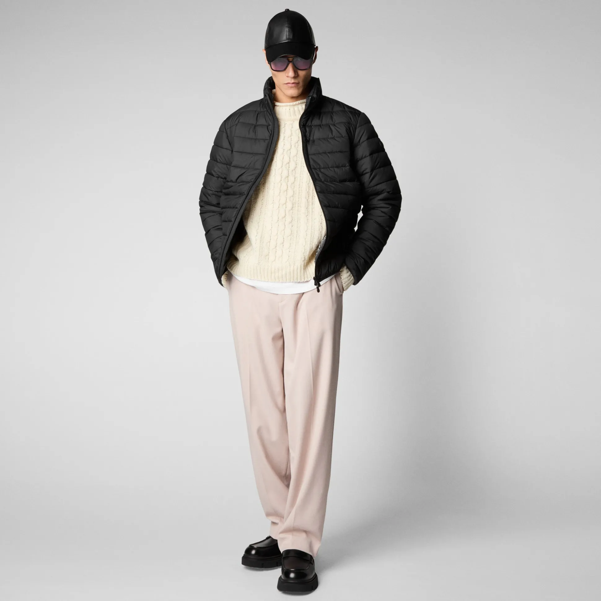 Men's Erion Puffer Jacket in Black