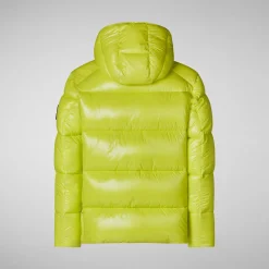 Men's Hooded Animal free Puffer Jacket Edgard Lichen Green