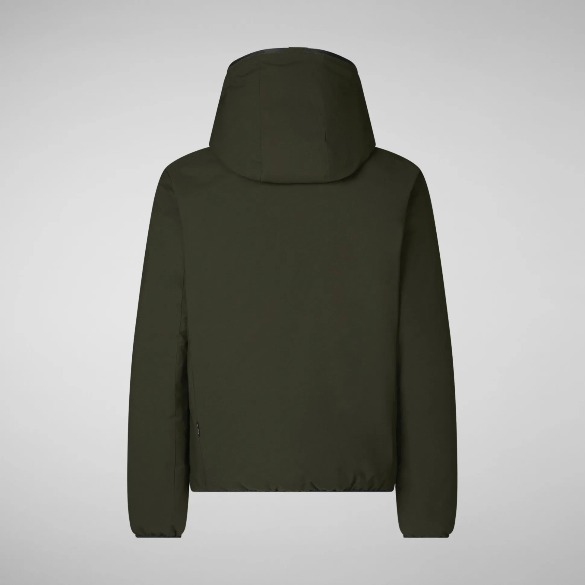 Men's Hooded Animal free Puffer Jacket Ezra in Land Green