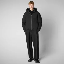 Men's  Hooded Jacket Ezra in Black