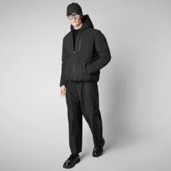 Men's  Hooded Jacket Ezra in Black