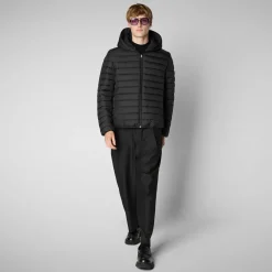 Men's  Hooded Jacket Ezra in Black