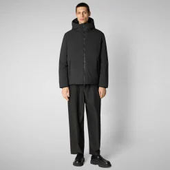 Men's  Hooded Jacket Obione in Black