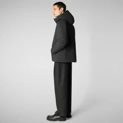 Men's  Hooded Jacket Obione in Black