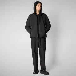 Men's  Hooded Jacket Obione in Black