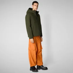 Men's  Hooded Jacket Obione in Land Green