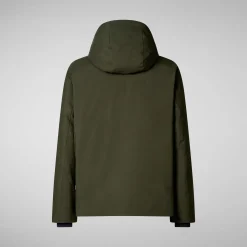 Men's Hooded Jacket Obione in Land Green