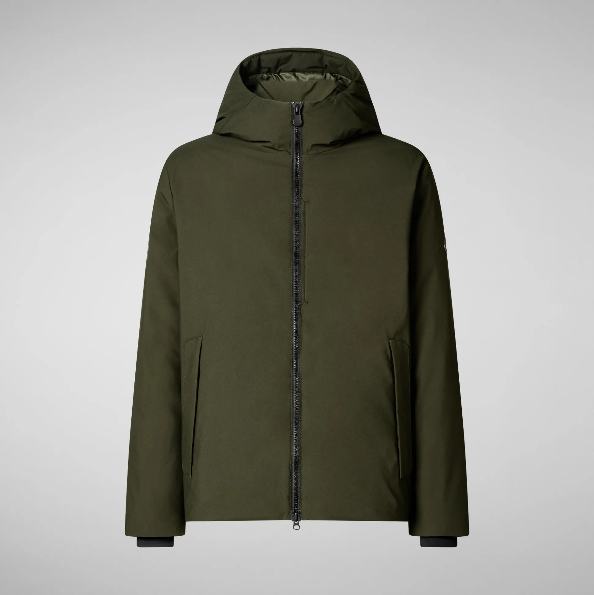 Men's Hooded Jacket Obione in Land Green