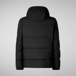 Men's  Hooded Parka Alter in black
