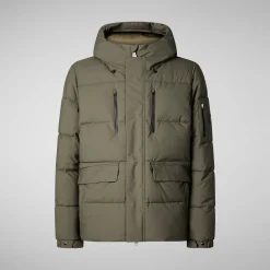 Men's  Hooded Parka Alter in Laurel Green