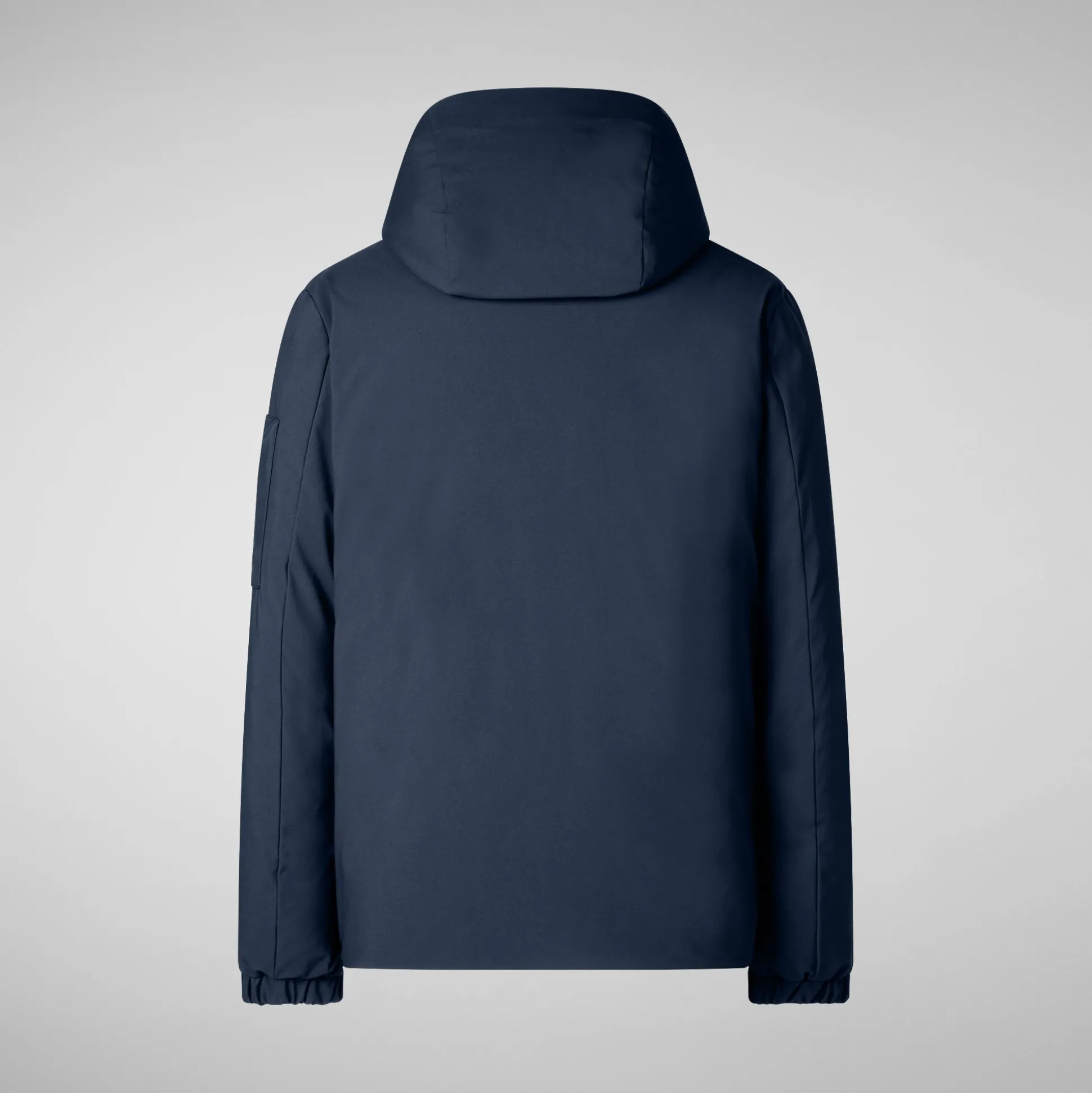 Men's hooded parka Hiram in blue black