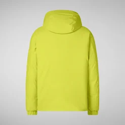 Men's hooded parka Hiram in lichen green