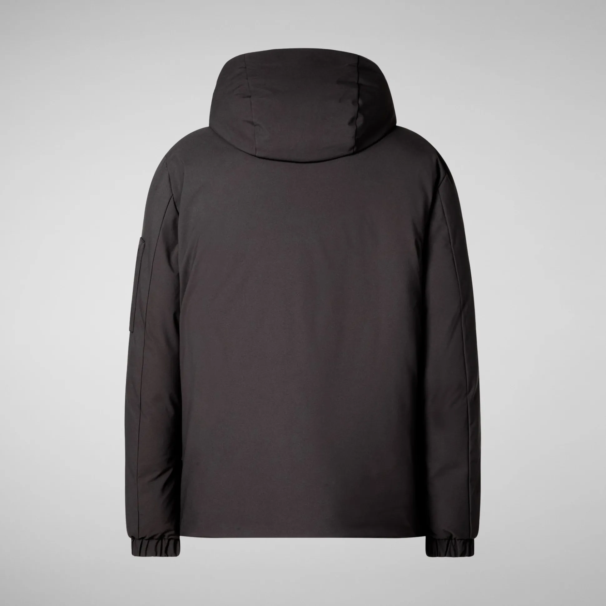 Men's hooded parka Hiram in brown black