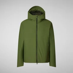 Men's Hooded Parka Sabal in Moss Green