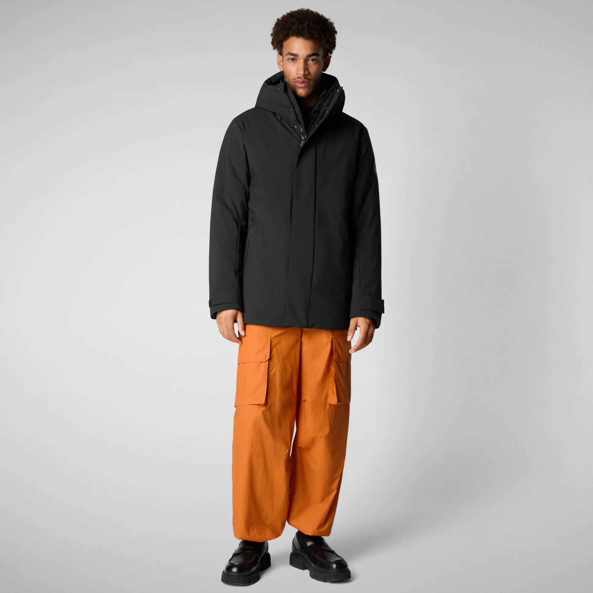 Men's hooded parka Wilder in black