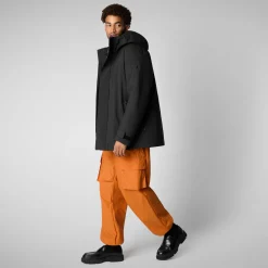 Men's  hooded parka Wilder in black