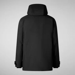 Men's hooded parka Wilder in black