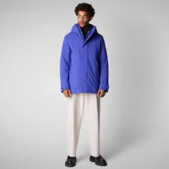 Men's hooded parka Wilder in GENTIAN BLUE