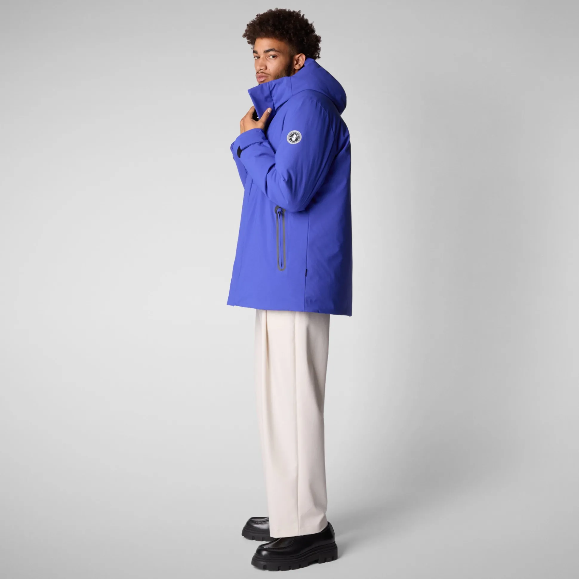 Men's hooded parka Wilder in GENTIAN BLUE