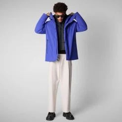 Men's hooded parka Wilder in GENTIAN BLUE