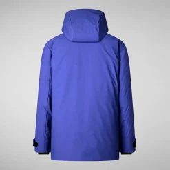Men's hooded parka Wilder in GENTIAN BLUE