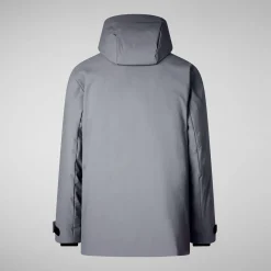 Men's  hooded parka Wilder in Mid Grey