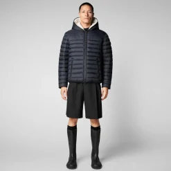 Men's Morus Hooded Jacket in Black