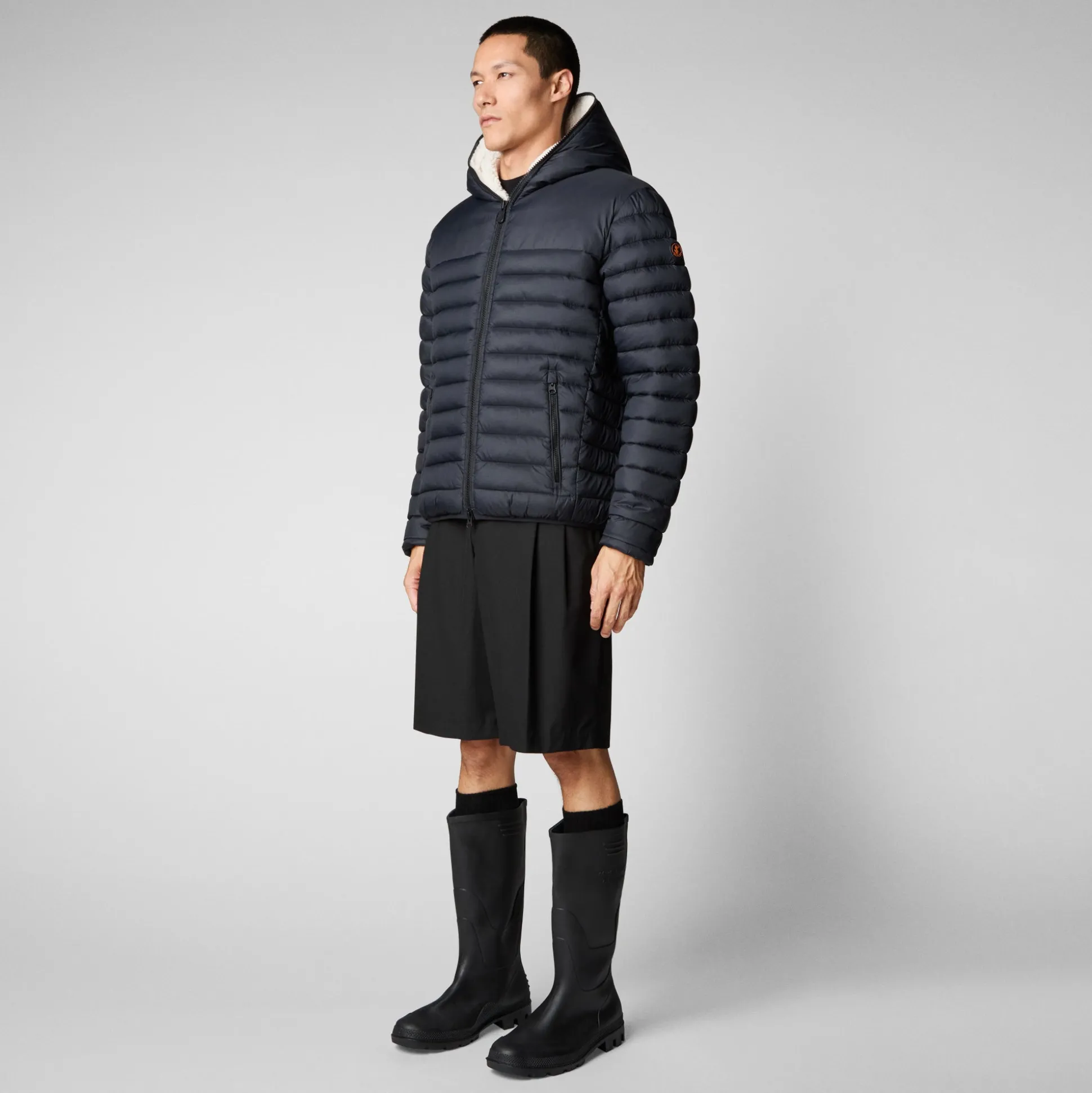 Men's Morus Hooded Jacket in Black