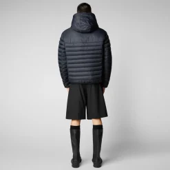 Men's Morus Hooded Jacket in Black