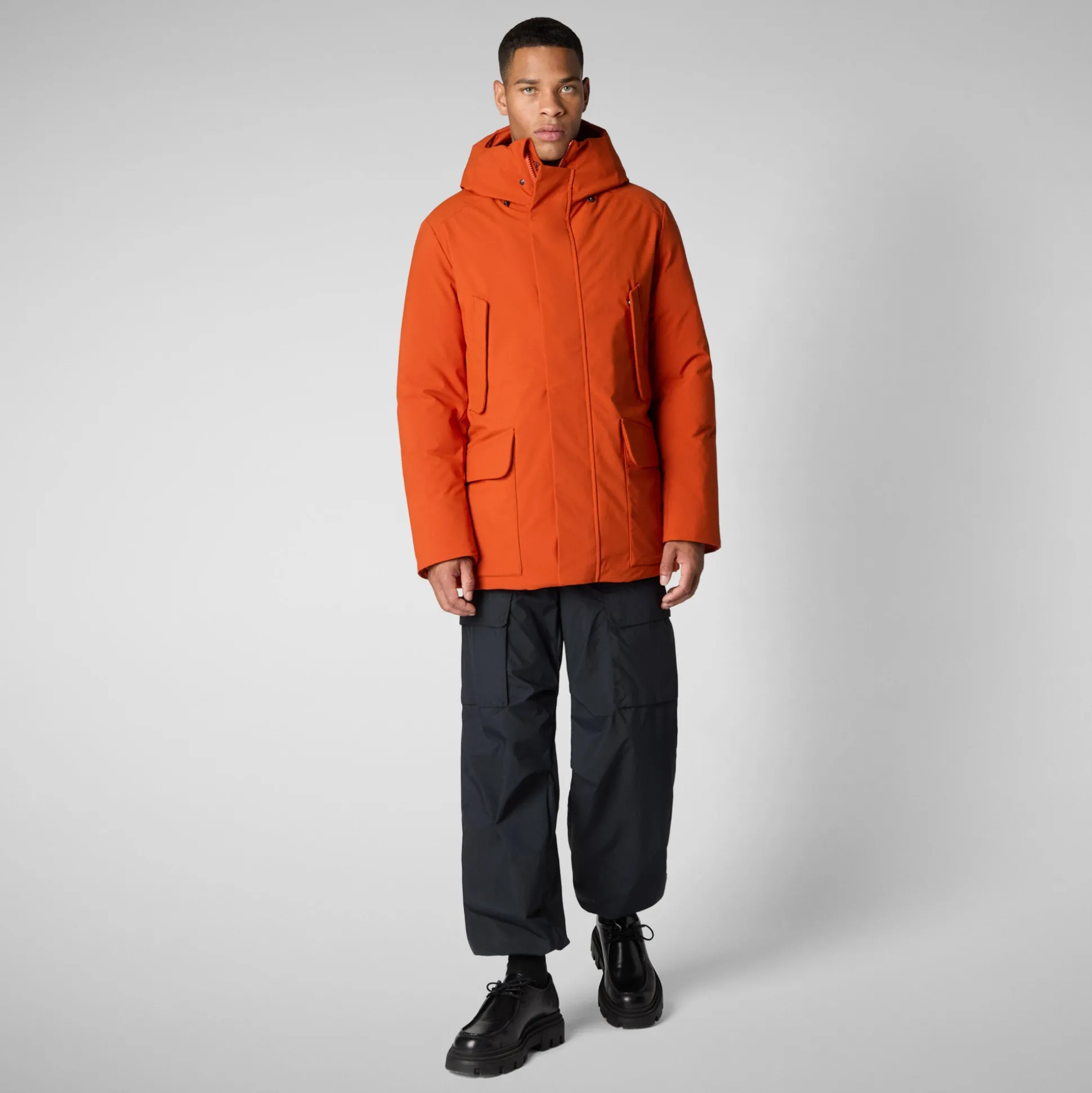 Men's parka Elon in maple orange