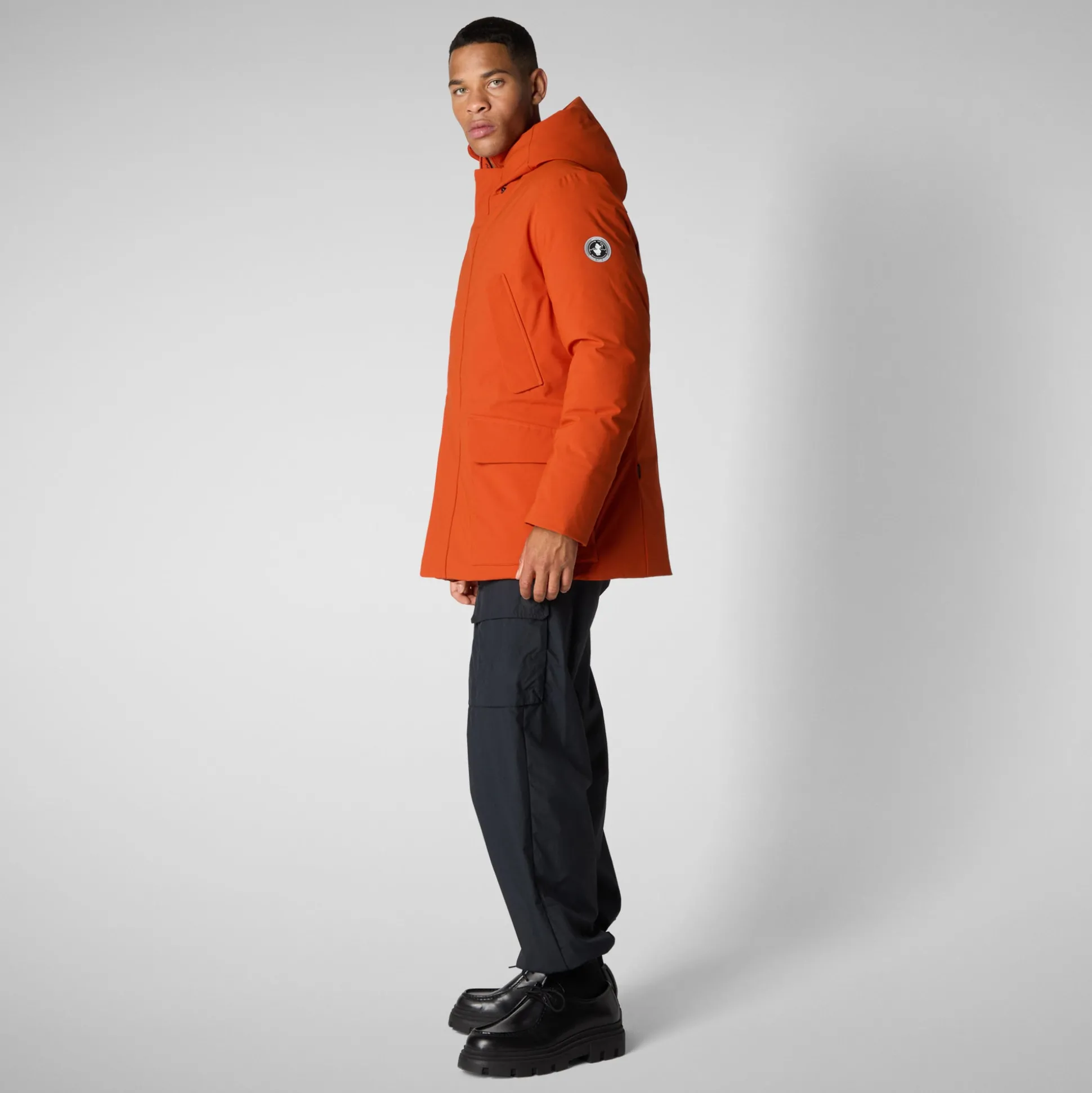 Men's parka Elon in maple orange