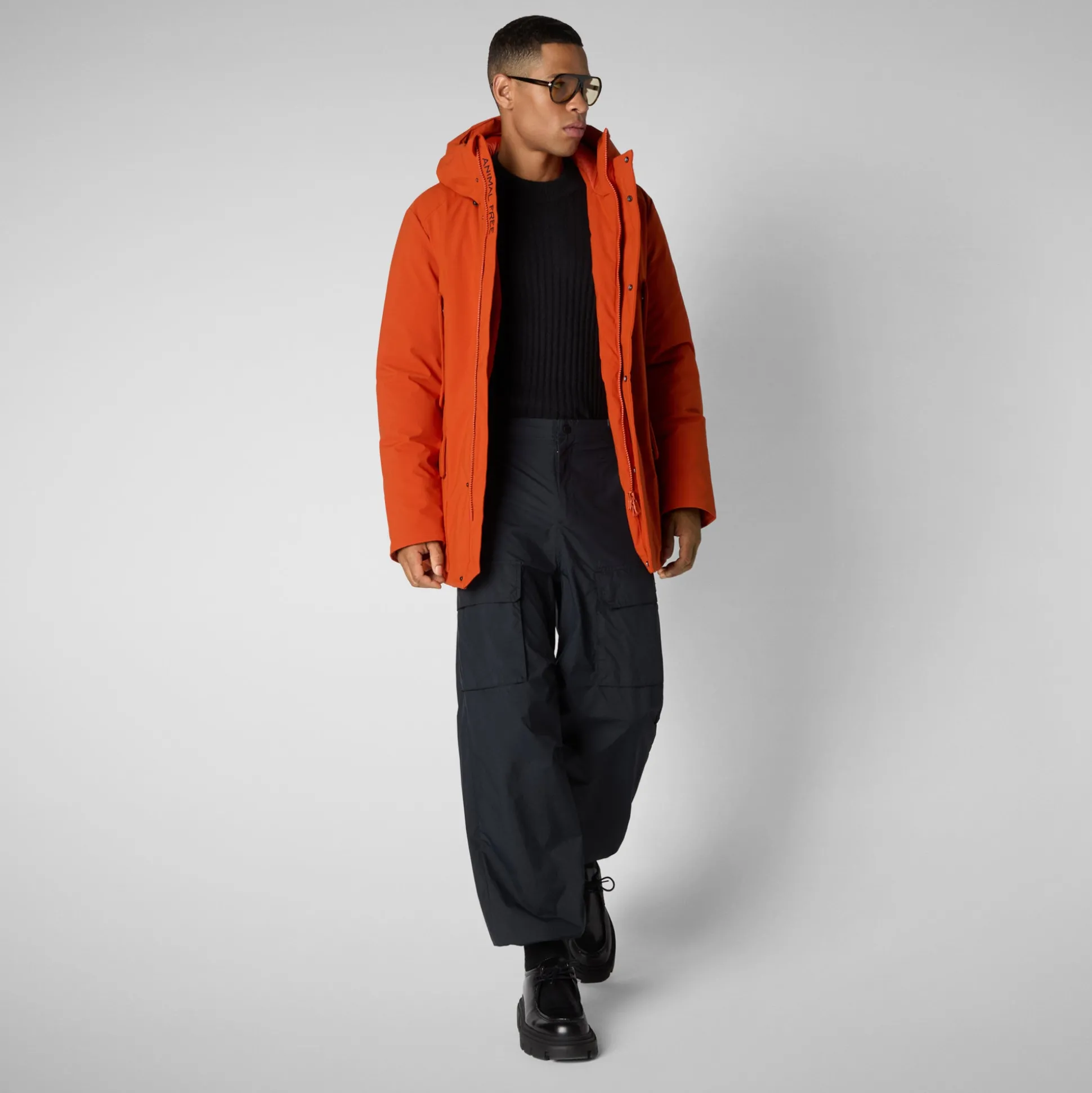 Men's parka Elon in maple orange