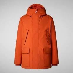 Men's parka Elon in maple orange