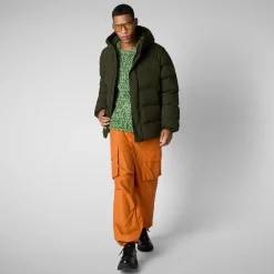Men's  parka leland in land green