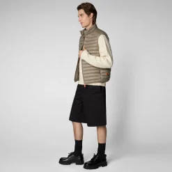 Men's  Puffer Jacket Adam in Elephant Grey